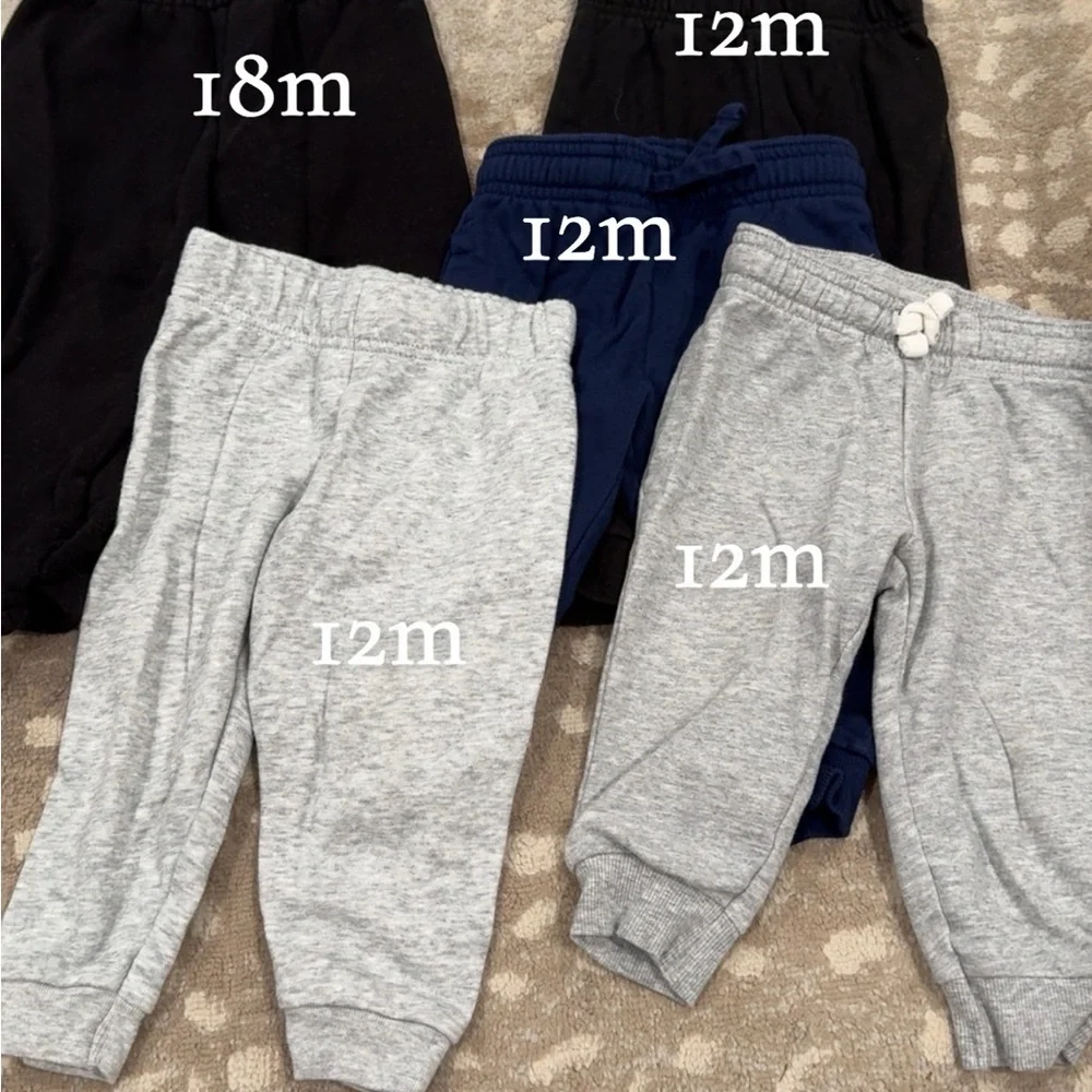 Cozy Kids Jogger Pants Set - Black, Navy, Gray - Picture 1 of 1